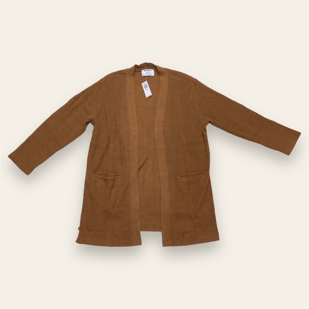 NWT Old Navy Textured Long-Line Open-Front Sweater